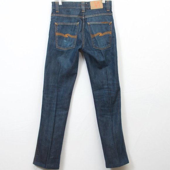 🇮🇹 Nudie 28 Slim Jim Dry Broken Twill Cotton Jean - Picture 2 of 9